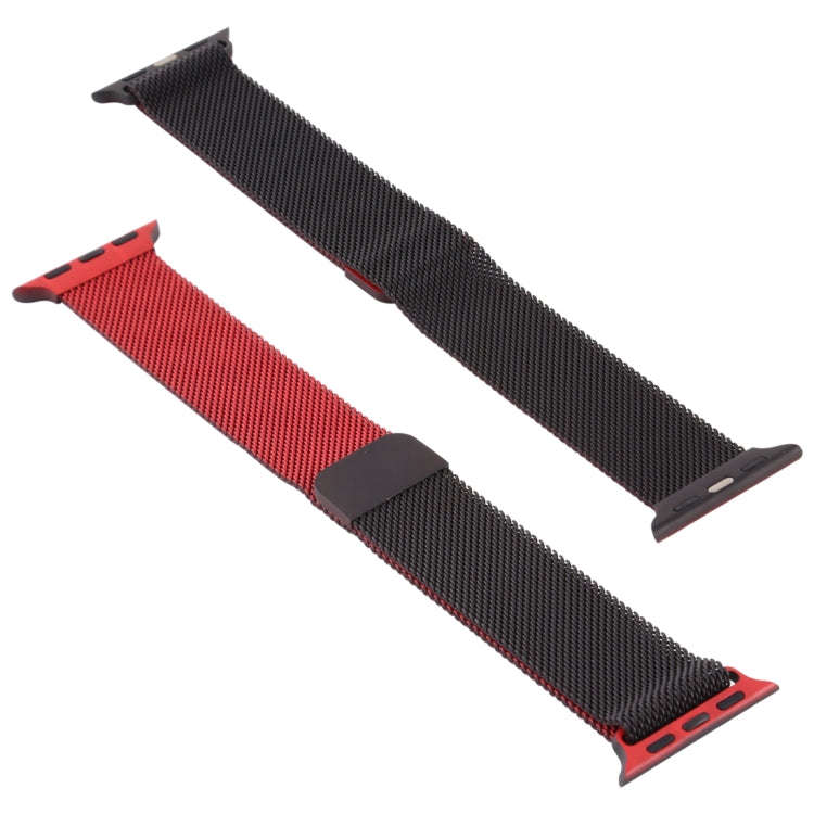 For Apple Watch Series 7 45mm / 6 & SE & 5 & 4 44mm / 3 & 2 & 1 42mm Milanese Gradient Stainless ...