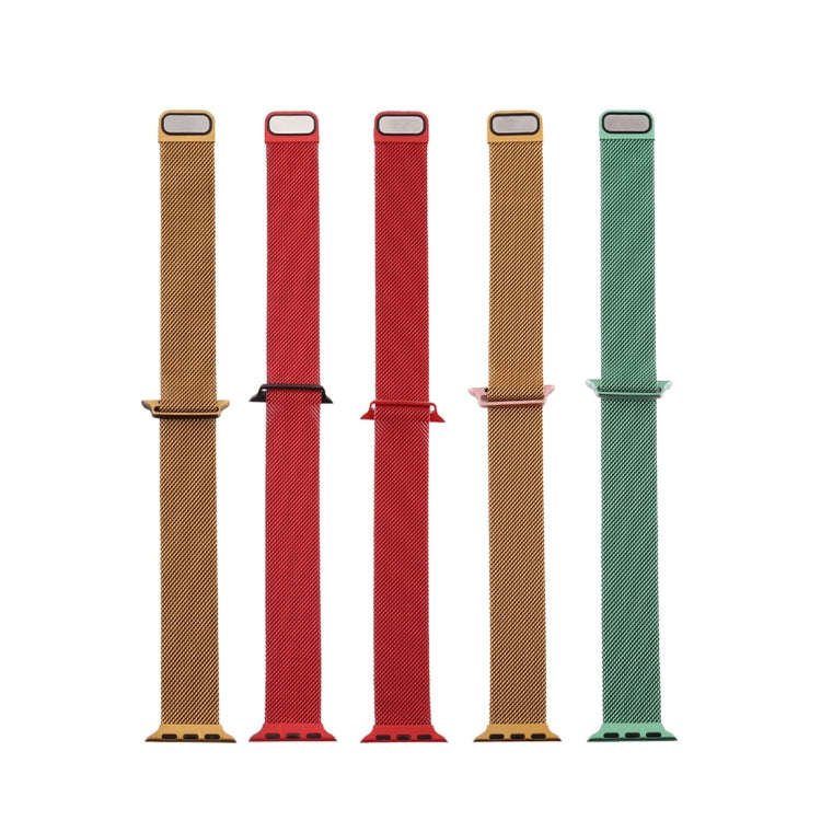 For Apple Watch Series 7 45mm / 6 & SE & 5 & 4 44mm / 3 & 2 & 1 42mm Milanese Gradient Stainless ...
