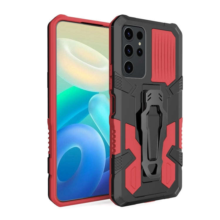 For Xiaomi Redmi Note 12 5G Global Armor Warrior Shockproof PC + TPU Phone Case(Red)