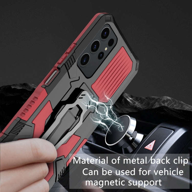 For Xiaomi Redmi Note 12 5G Global Armor Warrior Shockproof PC + TPU Phone Case(Red)