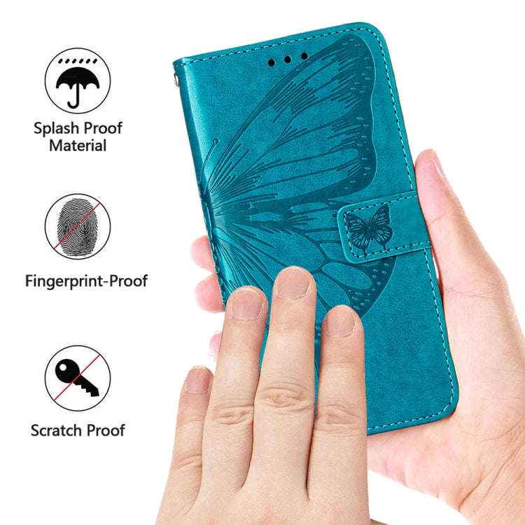 For Xiaomi Redmi Note 12 4G Global Embossed Butterfly Leather Phone Case(Black)