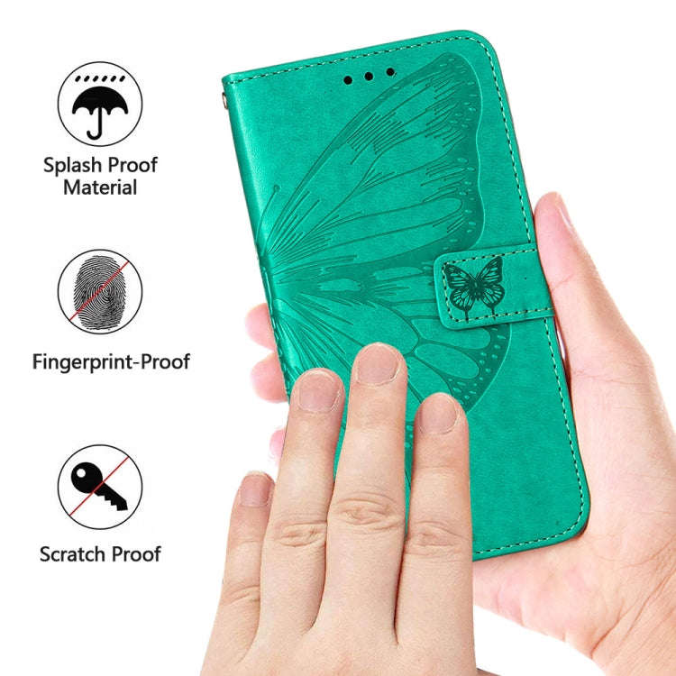 For Xiaomi Redmi Note 12 Pro+ 5G / Note 12 Explorer Embossed Butterfly Leather Phone Case(Black)