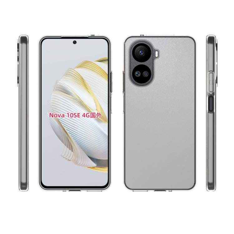 For Huawei Nova 10 SE Waterproof Texture TPU Phone Case(Transparent)