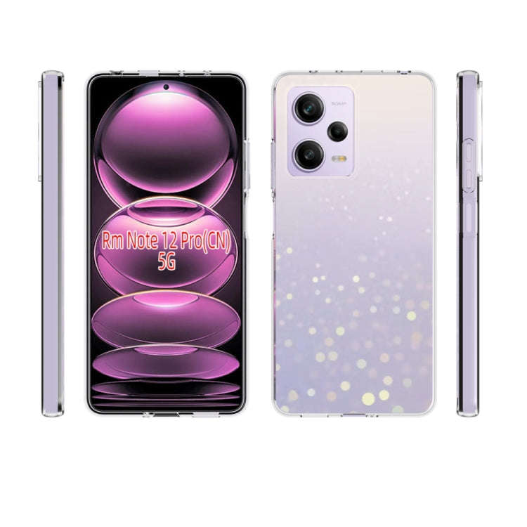 For Xiaomi Redmi Note 12 Pro 5G China Waterproof Texture TPU Phone Case(Transparent)