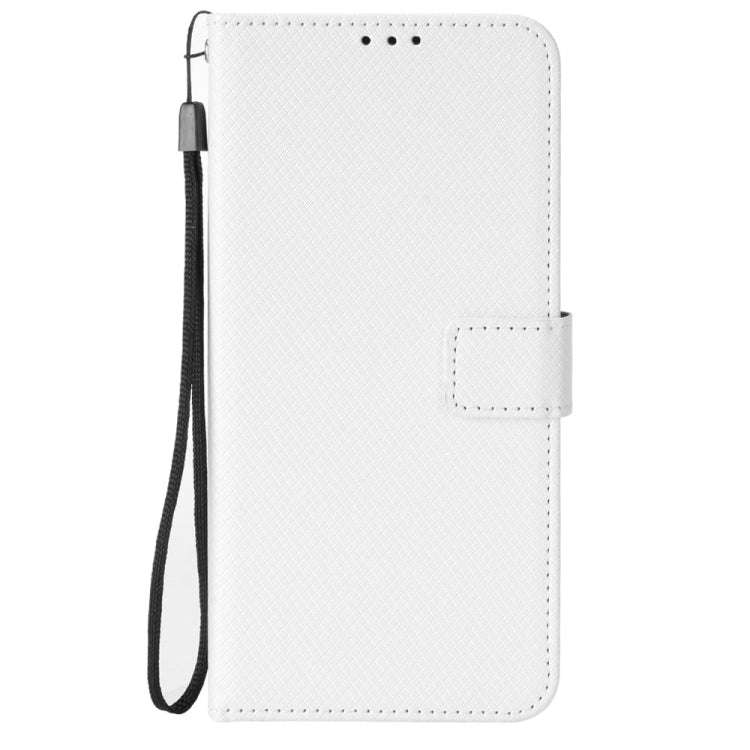 For Doogee X97 / X97 Pro Diamond Texture Leather Phone Case(White)