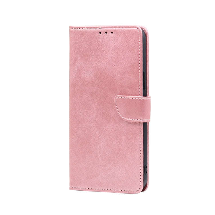 For Nokia C32 Calf Texture Buckle Flip Leather Phone Case(Rose Gold)