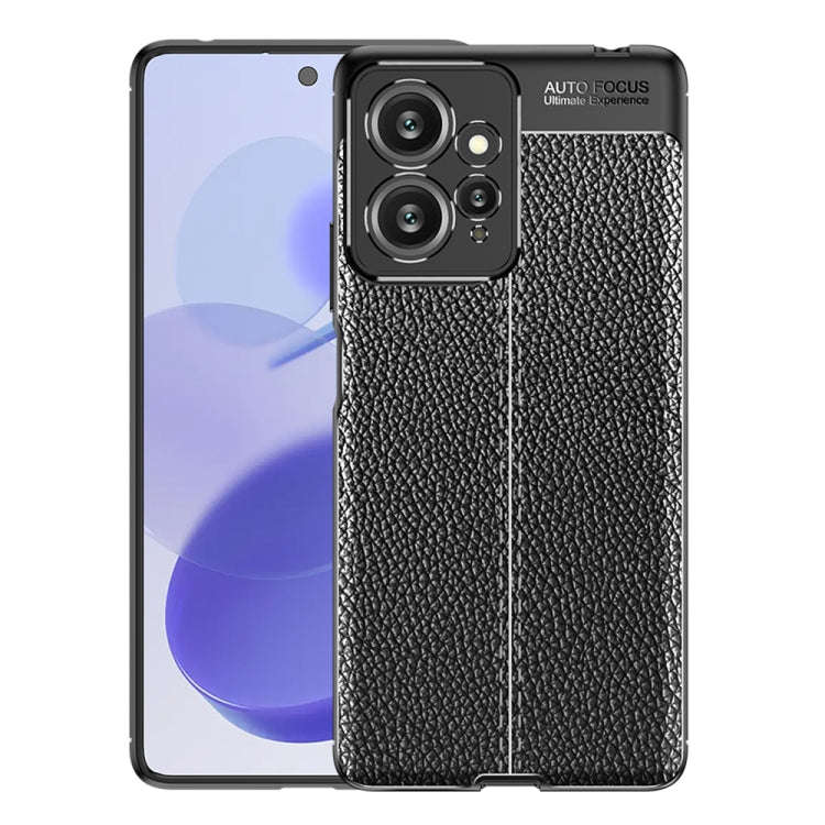 For Xiaomi Redmi Note 12 4G Global Litchi Texture Shockproof TPU Phone Case(Black)