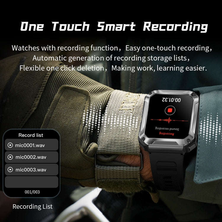 OVISEN T93 1.96 inch IPS Screen 2 in 1 Bluetooth Headset Smart Watch, Supports Blood Oxygen Monit...