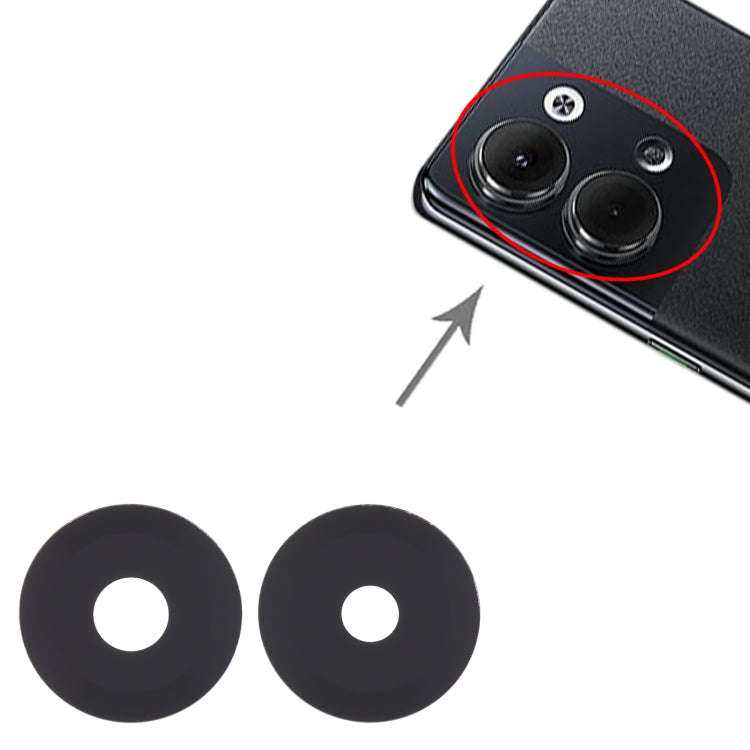 For OPPO Reno9 Pro 10pcs Back Camera Lens