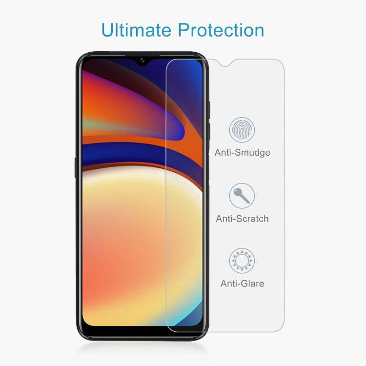 For OUKITEL C32 50pcs 0.26mm 9H 2.5D Tempered Glass Film