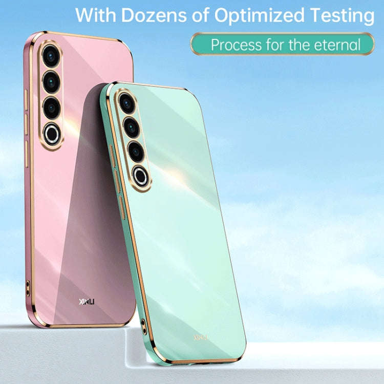 For Meizu 20 Pro 5G XINLI Straight Edge 6D Electroplate TPU Phone Case(White)
