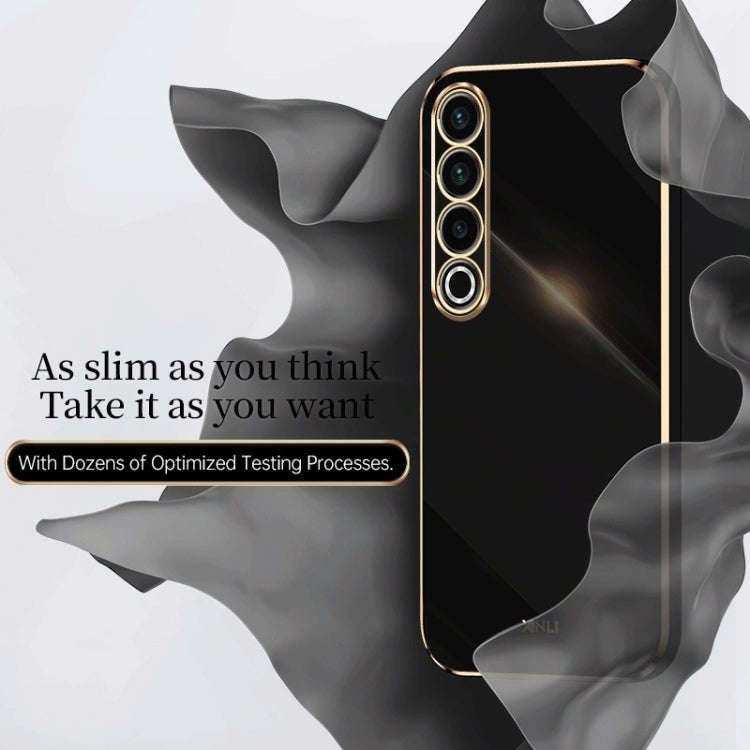 For Meizu 20 Pro 5G XINLI Straight Edge 6D Electroplate TPU Phone Case(White)