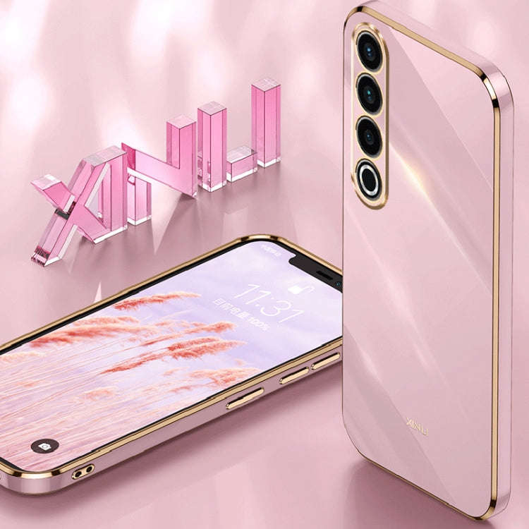 For Meizu 20 Pro 5G XINLI Straight Edge 6D Electroplate TPU Phone Case(White)