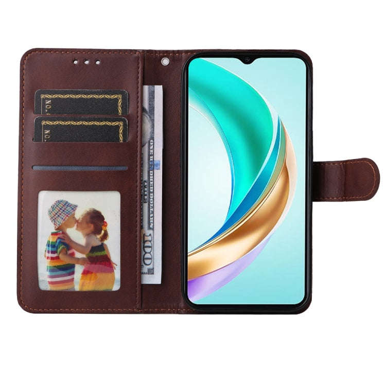 For Honor X6b 4G / X6c 4G / X5b / X5b Plus Classic Calf Texture Flip Leather Phone Case(Brown)