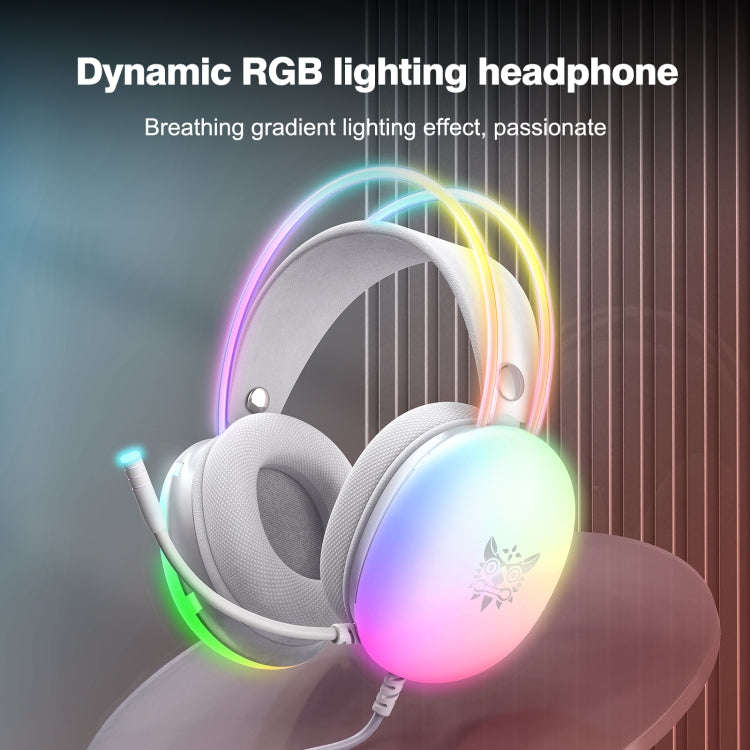 ONIKUMA X25 RGB Wired Gaming Headset(Grey)