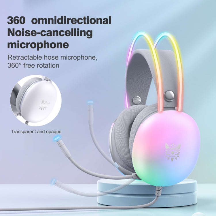 ONIKUMA X25 RGB Wired Gaming Headset(Grey)