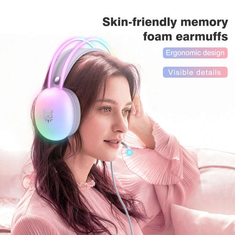 ONIKUMA X25 RGB Wired Gaming Headset(Grey)