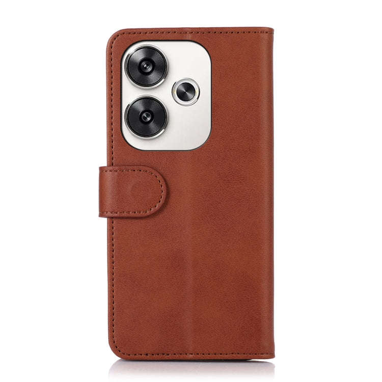 For Xiaomi Poco F6 / Redmi Turbo 3 Cow Texture Leather Phone Case(Brown)