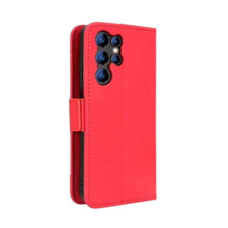 For Oukitel C1 / C1 Pro Skin Feel Calf Texture Card Slots Leather Phone Case(Red)