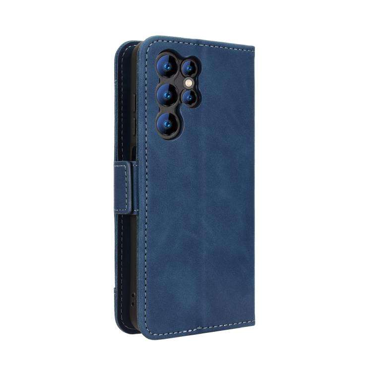 For Oukitel C61 / C61 Pro Skin Feel Calf Texture Card Slots Leather Phone Case(Blue)