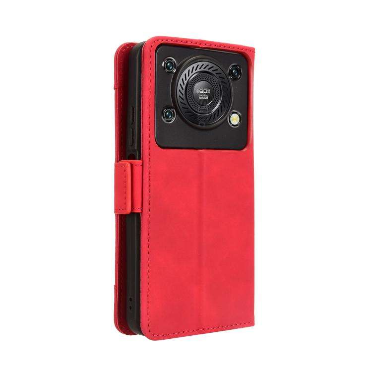 For Oukitel C60 / C60 Pro Skin Feel Calf Texture Card Slots Leather Phone Case(Red)