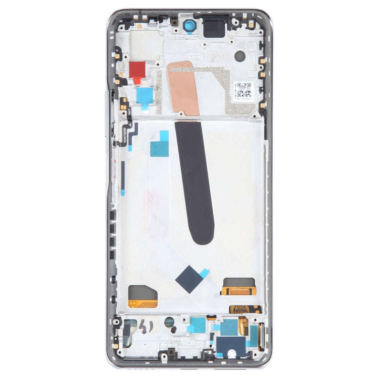 OLED LCD Screen For Xiaomi Redmi K40 Digitizer Full Assembly with Frame(Silver)