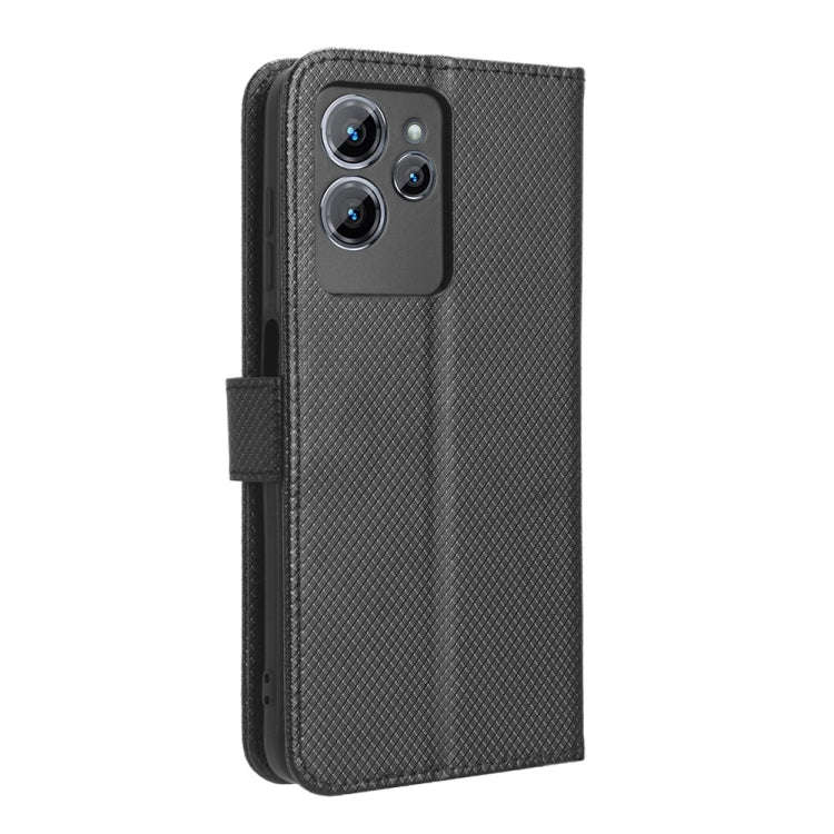 For Oukitel C32 Diamond Texture Leather Phone Case(Black)