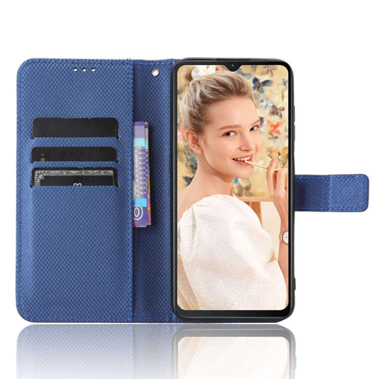 For Oukitel C32 Diamond Texture Leather Phone Case(Blue)