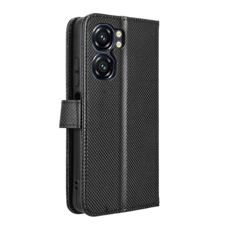 For Oukitel C58 / C58 Pro Diamond Texture Leather Phone Case(Black)