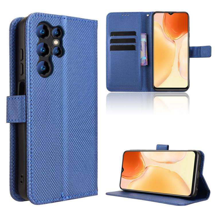 For Oukitel C61 / C61 Pro Diamond Texture Leather Phone Case(Blue)