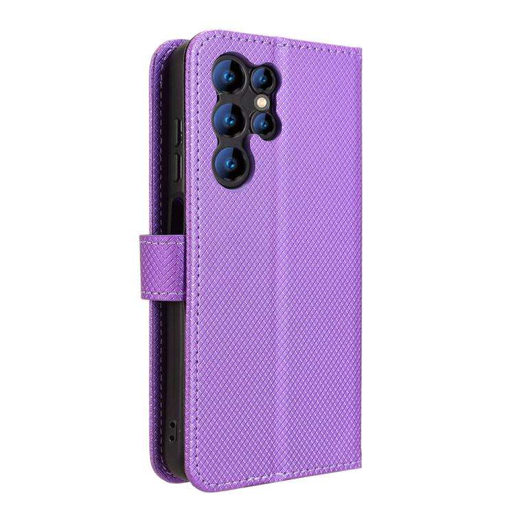 For Oukitel C61 / C61 Pro Diamond Texture Leather Phone Case(Purple)
