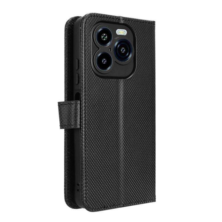 For Oukitel C65 / C65 Pro Diamond Texture Leather Phone Case(Black)