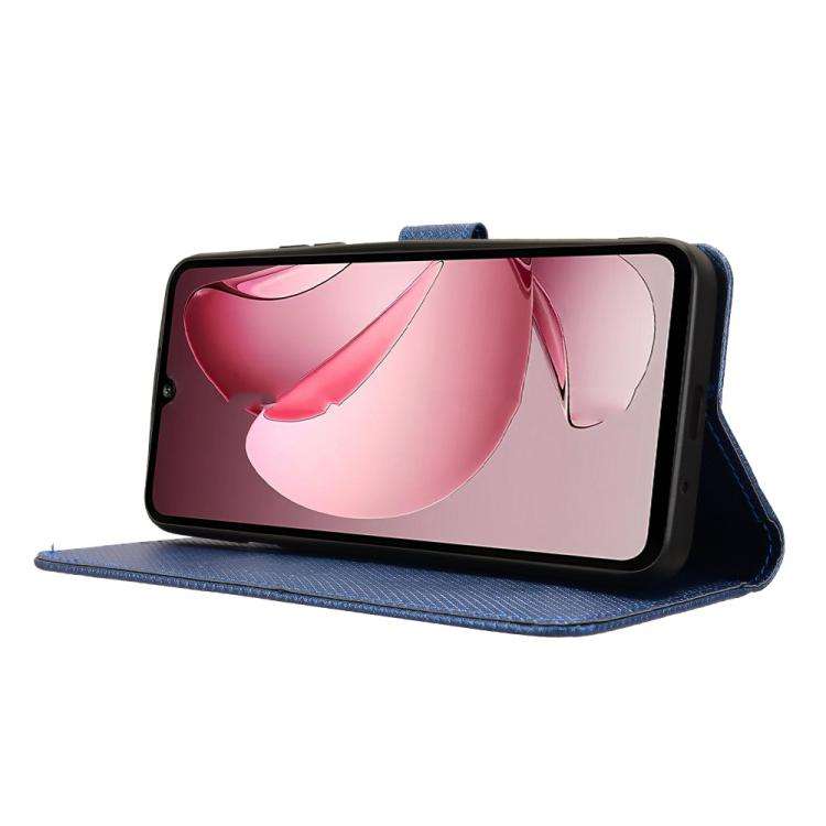 For Oukitel C60 / C60 Pro Diamond Texture Leather Phone Case(Blue)