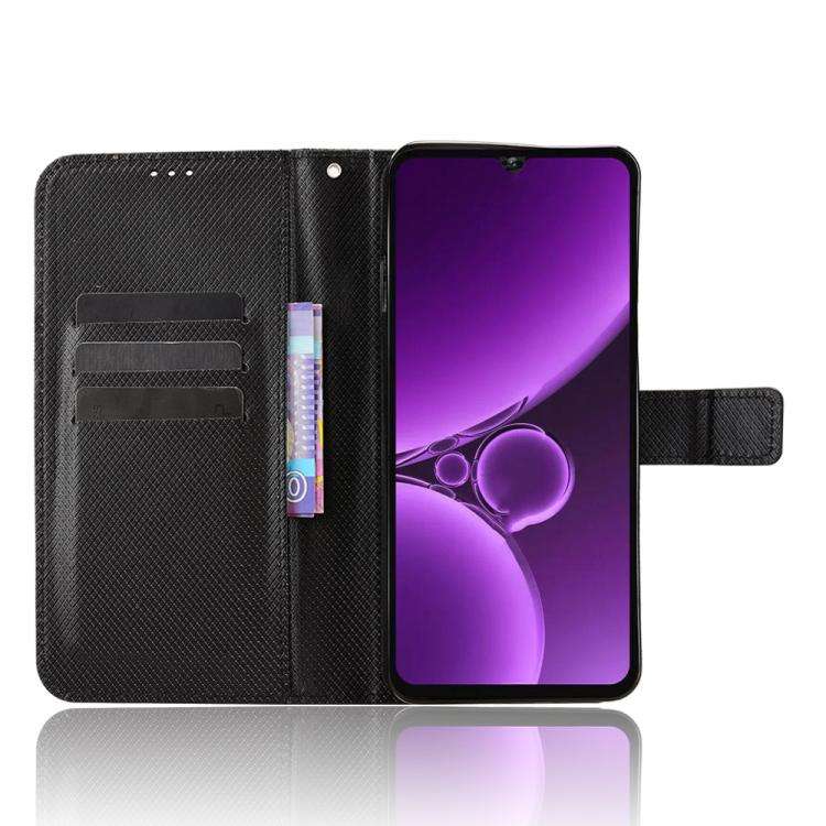For Oukitel C59 / C59 Pro Diamond Texture Leather Phone Case(Black)