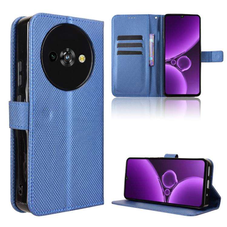 For Oukitel C59 / C59 Pro Diamond Texture Leather Phone Case(Blue)