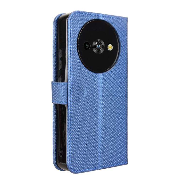 For Oukitel C59 / C59 Pro Diamond Texture Leather Phone Case(Blue)