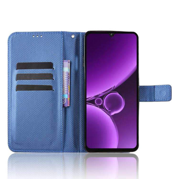 For Oukitel C59 / C59 Pro Diamond Texture Leather Phone Case(Blue)