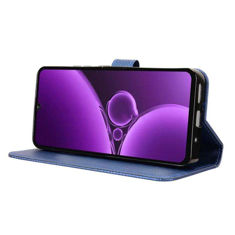 For Oukitel C59 / C59 Pro Diamond Texture Leather Phone Case(Blue)