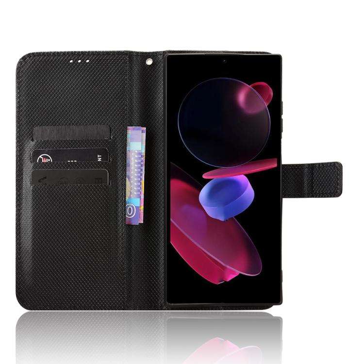 For Oukitel C62 / C62 Pro Diamond Texture Leather Phone Case(Black)
