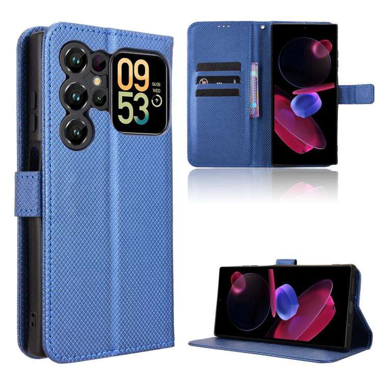 For Oukitel C62 / C62 Pro Diamond Texture Leather Phone Case(Blue)