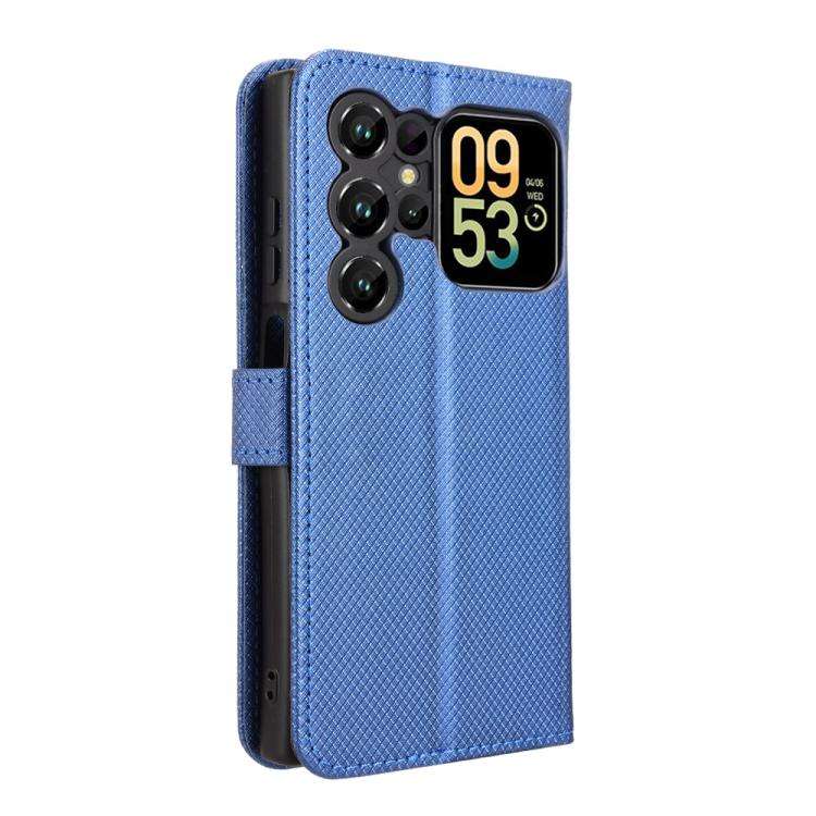 For Oukitel C62 / C62 Pro Diamond Texture Leather Phone Case(Blue)