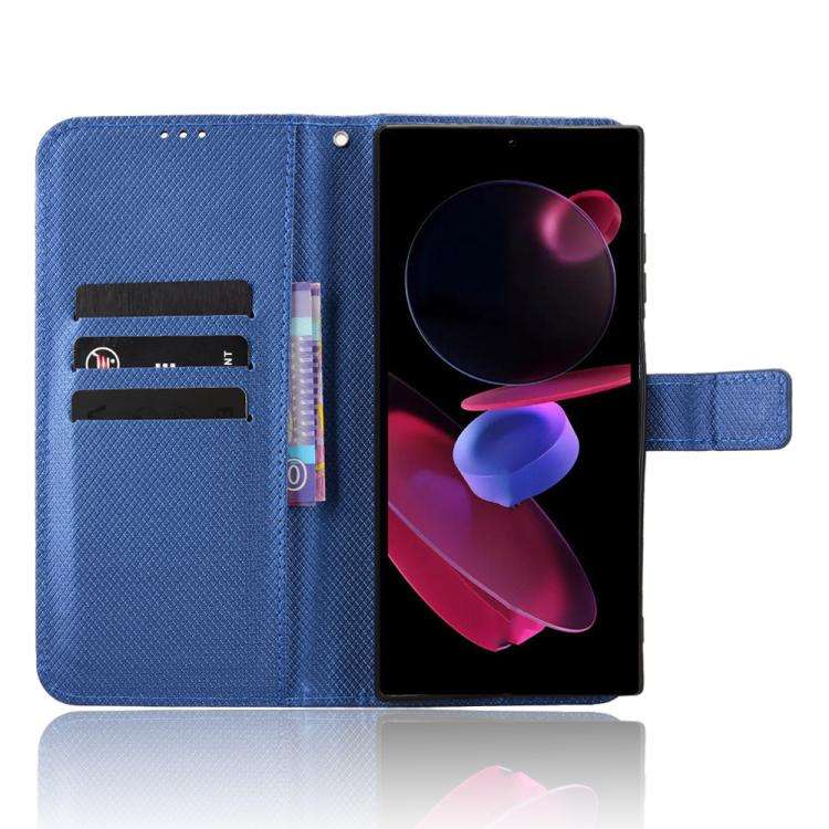 For Oukitel C62 / C62 Pro Diamond Texture Leather Phone Case(Blue)