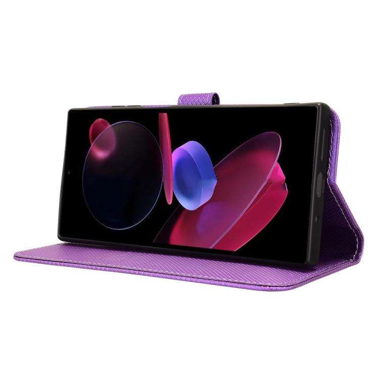 For Oukitel C62 / C62 Pro Diamond Texture Leather Phone Case(Purple)