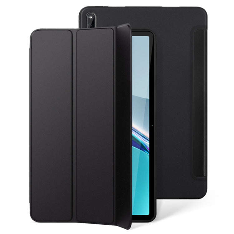 For Huawei Matepad Pro 11 3-fold Soft Smart Leather Tablet Case(Black)
