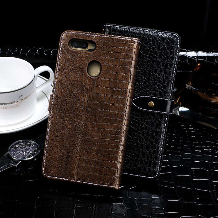 For UMIDIGI A7 Pro idewei Crocodile Texture Horizontal Flip Leather Case with Holder & Card Slots...