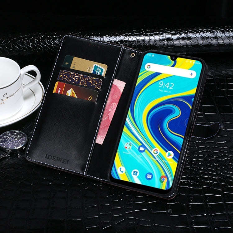 For UMIDIGI A7 Pro idewei Crocodile Texture Horizontal Flip Leather Case with Holder & Card Slots...