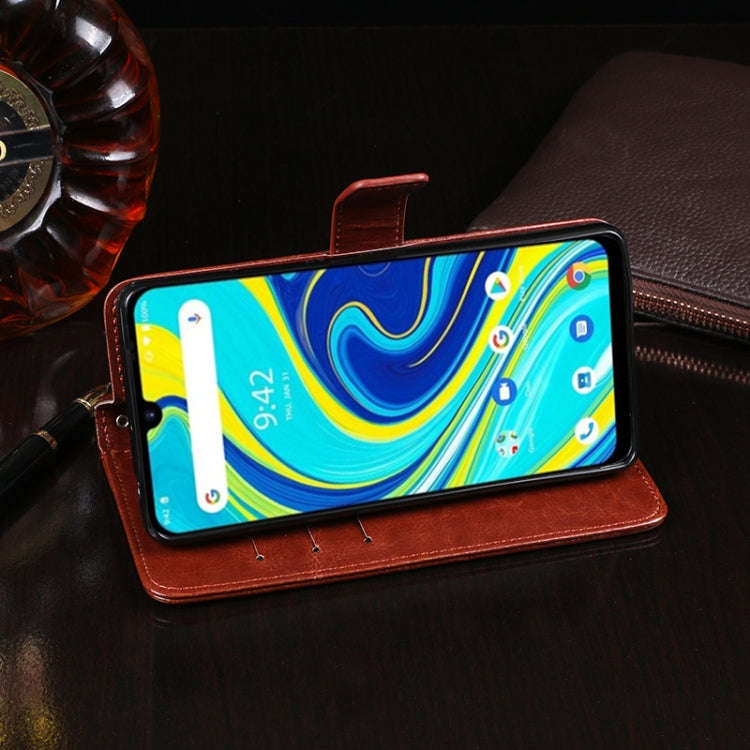 For UMIDIGI A7 Pro idewei Crazy Horse Texture Horizontal Flip Leather Case with Holder & Card Slo...