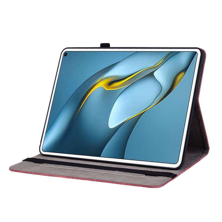 For Huawei MatePad Pro 10.8 2021 / 2018 Butterfly Rose Embossed Leather Tablet Case(Red)