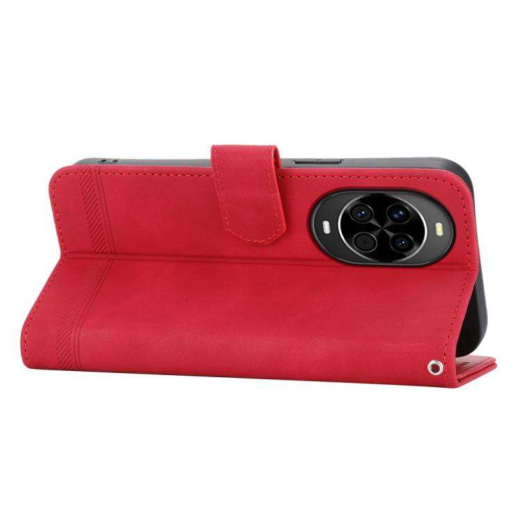 For Huawei nova 14 Dierfeng Dream Line TPU Hybrid PU Leather Phone Case(Red)
