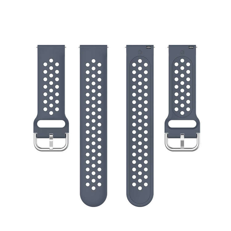 22mm Universal Sport Silicone Watch Band(Grey)